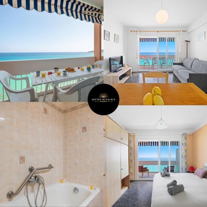 מנטון Le Panorama -Vue Exceptionnelle - Dernier Etage - Front De Mer מראה חיצוני תמונה
